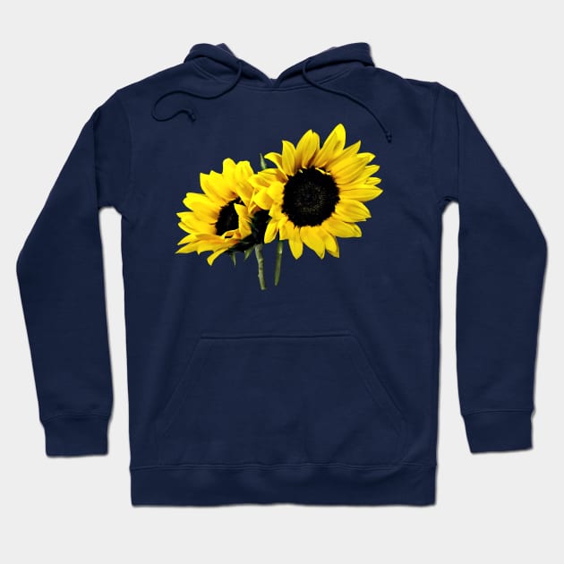Two Small Sunflowers Hoodie by SusanSavad